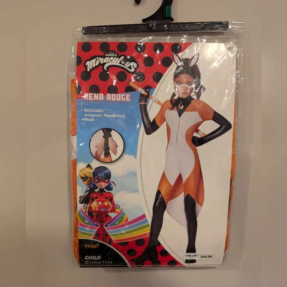 NEW Spirit Halloween Kids Rena Rouge Costume - Miraculous Ladybug Large 12-14 - Picture 2 of 4